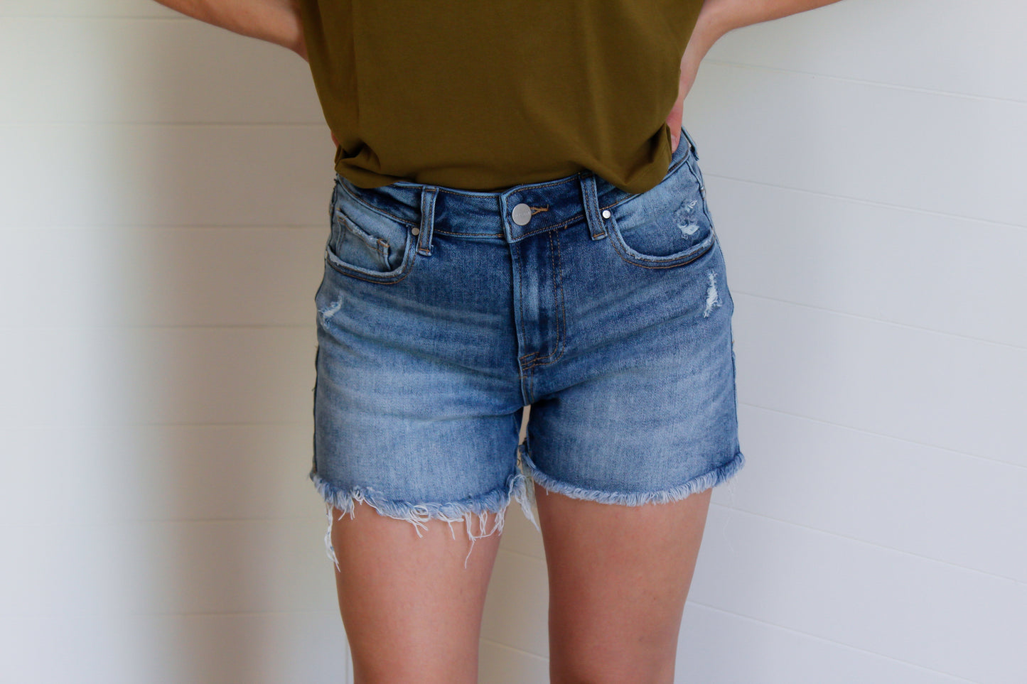 High Rise Mom Shorts