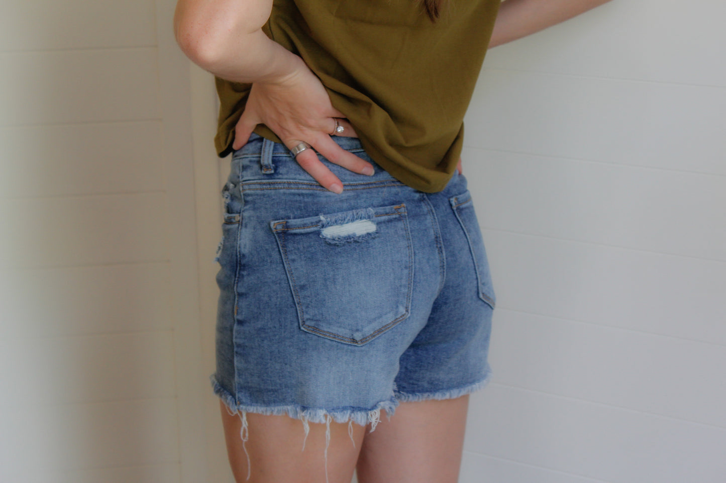 High Rise Mom Shorts