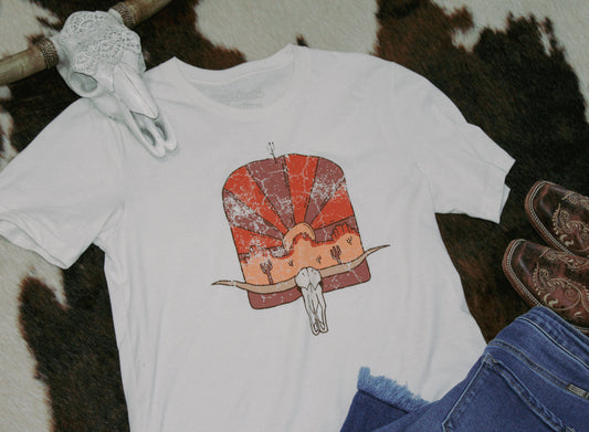 Longhorn Sunset Tee