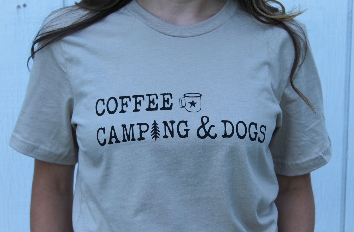 Coffee Camping and Dogs Tee