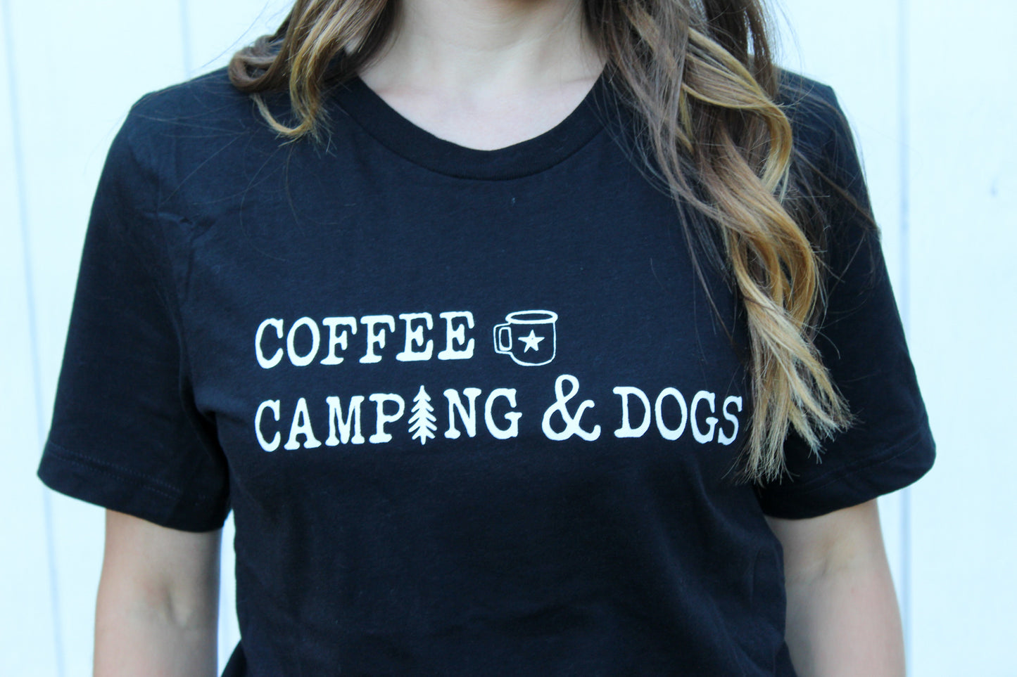 Coffee Camping and Dogs Tee