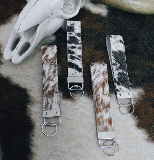 Cowhide Wrist Keychain