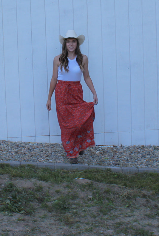 Floral Boho Skirt