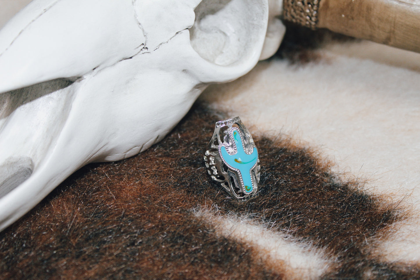 Turquoise Cactus Ring